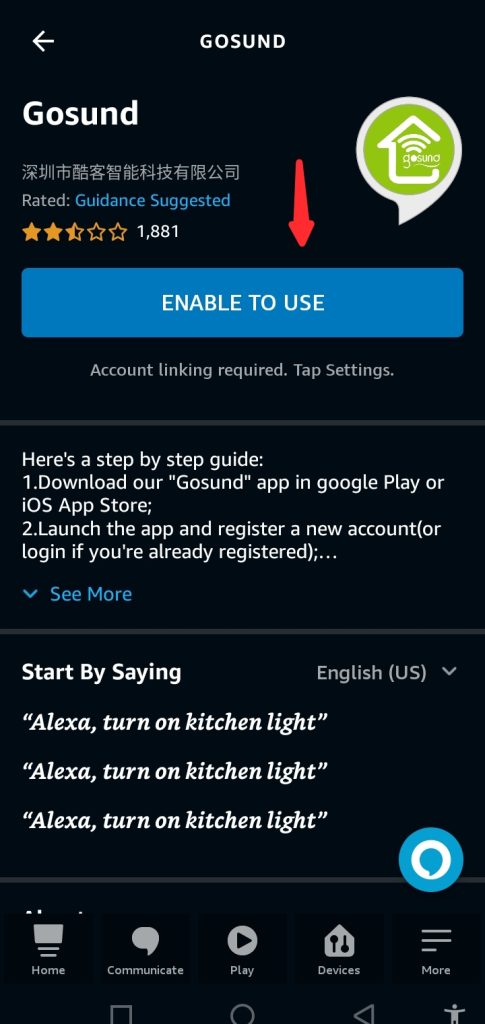 How to Connect Gosund Smart Light Bulb to Alexa